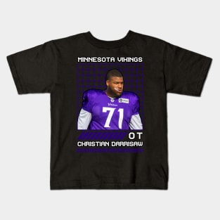 CHRISTIAN DARRISAW - OT - MINNESOTA VIKINGS Kids T-Shirt